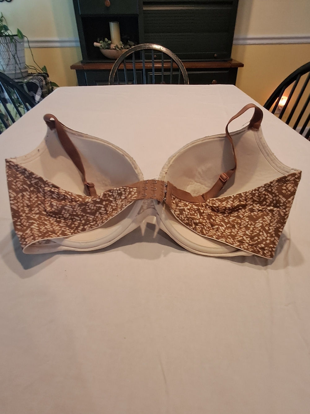 Dreamfit Brown Patterned Bra - Women Intimates Size 44DD - Picture 2 of 2